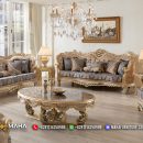 For Sale Sofa Tamu Mewah Vania Luxurious Carving Style MF19