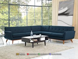 Desain Sofa Minimalis Jati Jepara Terbaru Excellent Denim MF255