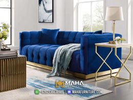New Sofa Tamu Minimalis Blue Home Aeleasha MF04588