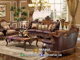 Sofa Tamu Jepara Terbaru Mewah Adelardo Best Seller Living MF04482
