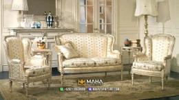 Sofa Tamu Mewah Jenis Style Metro untuk Rumah Kecil MF04812
