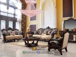 Desain Tradisional Sofa Tamu Mewah untuk Apartemen Surabaya MF04903